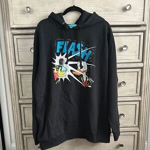 Gucci Black Sweater with Colorful Graphic Design and Hood